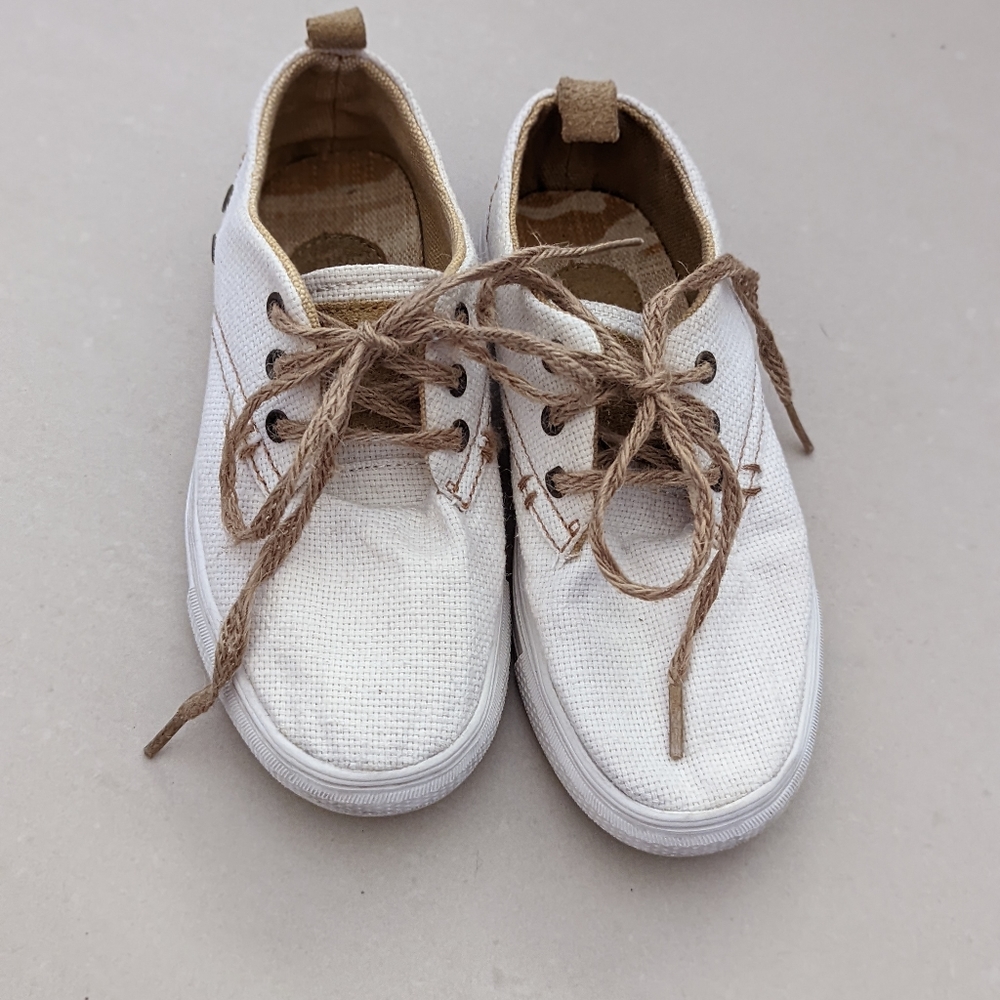 Zara Kids Canvas Topsider Sneaker Size 5 - Picture 2 of 6